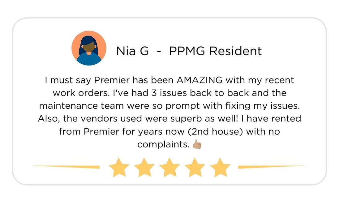 Google Review From PPMG Resident